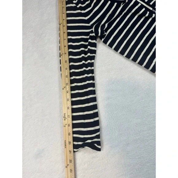 NWT J Crew Women's Medium Nautical Navy Stripe Cardigan Pockets Buttons Preppy - Picture 6 of 8